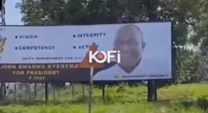 This Is Huge: Gigantic Billboard Of Alan Kyeremanten Causes A Massive Stir On Social Media