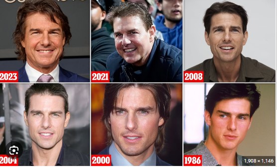 Tom Cruise's changing appearance: A glance back at the actor's looks over the years