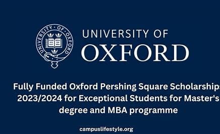 Oxford Pershing Square Graduate Scholarship 2024