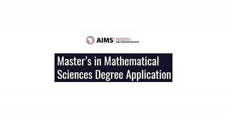 AIMS Structured master’s in mathematical sciences Scholarship 2024