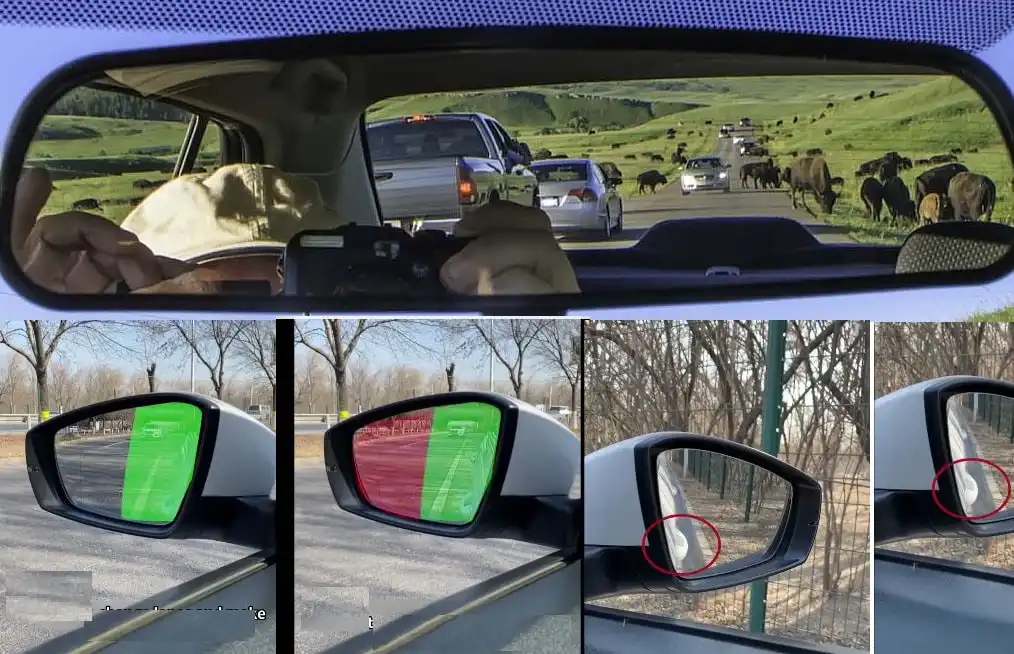 How to use and adjust side or reaview mirror of a car correctly