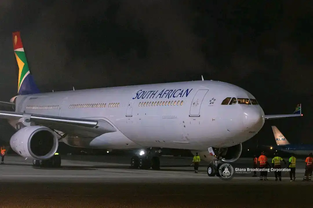 PHOTOS: Mortal Remains Of ET Mensah Arrives In Ghana