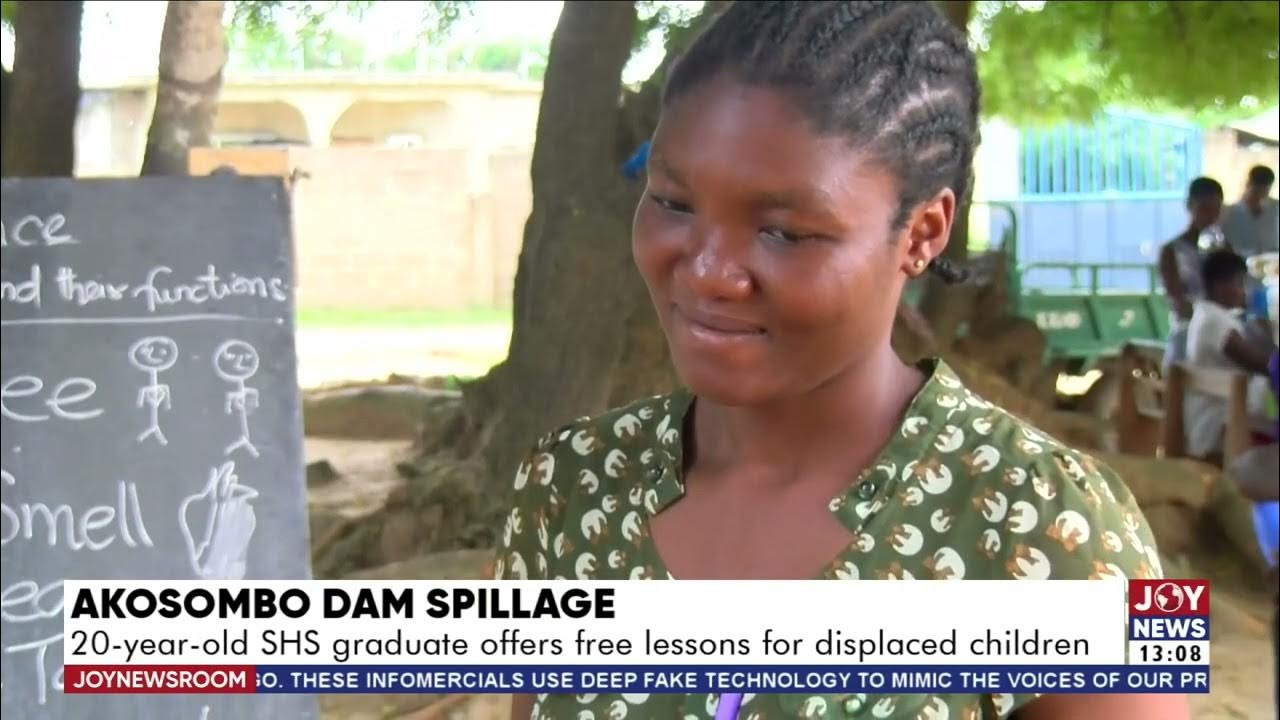 Akosombo Spillage: Meet 20 Year Old Lady Who Offers Free Education To Displaced Children