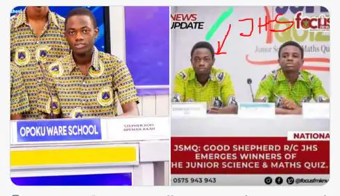 Opoku Ware unleashed SHS1 student (Baah) to win 2023 NSMQ Quarter Final
