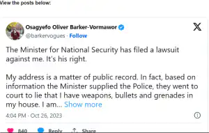 Kan-Dapaah 'fails' to serve Barker-Vormawor in court