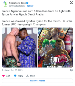 Francis Ngannou Earn Fury