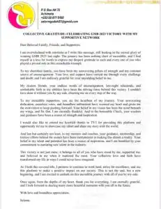 Gratitude Message From Selorm; GMB 2023 Winner