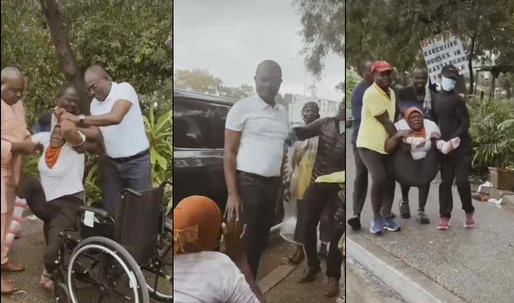 Kennedy Agyapong Donates Wheel Chair And Money To Physically Challenged Woman