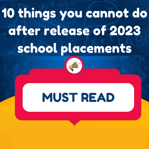 10 things you cannot do after the release of 2023 school placements
