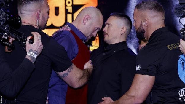 In a fiery prelude to their highly anticipated bout, Tyson Fury and Oleksandr Usyk clashed in a war of words and physicality at their face-off in London. The heated exchange occurred ahead of their showdown in Riyadh on February 17, where the winner will be crowned the first undisputed heavyweight champion in the four-belt era.