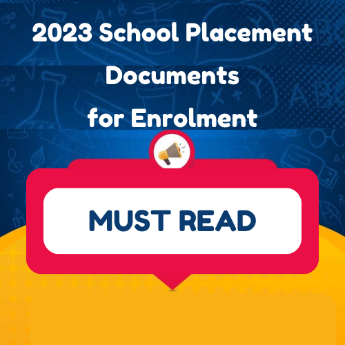 2023 School PIs the 2023 School Placement Out lacement Documents To Print, Take Along For Enrolment
