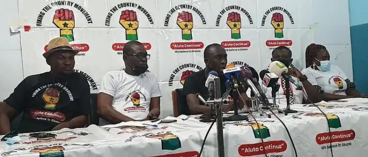 The President has Condemned the Displaying of Machetes and Weapons at the Former President's Office, while Mahama has Condemned the 'Fixing the Country Movement'.’