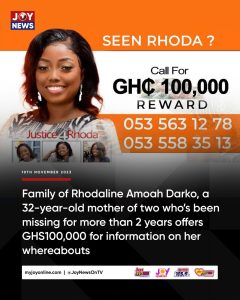 Family of missing Lands Commission staffer places GH₵100k reward for information on her whereabouts