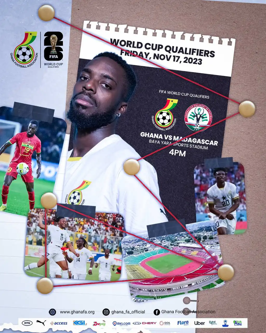 Ghana Black Stars to Battle with Madagascar