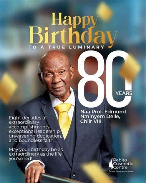 Founder and Board Chairman of Rabito Clinic, Prof. Edmund Delle marks 80th birthday