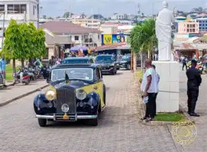 Asantehene's 88-Year-Old Rolls Royce Shines at Thanksgiving Service
