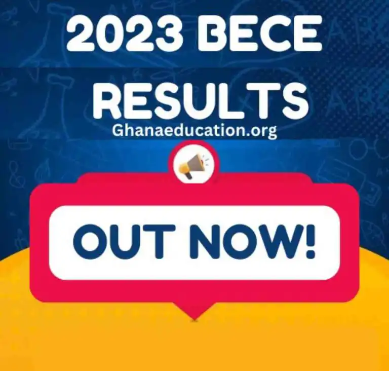 2023 BECE Results Released; Check Yours Here
