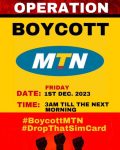 Operation Boycott MTN: Ghanaians To Boycott MTN Tomorrow