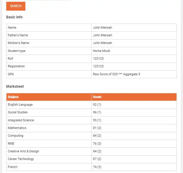 2023/24 (November) BECE Home Mock Results Released By Education News Consult: Checker Here