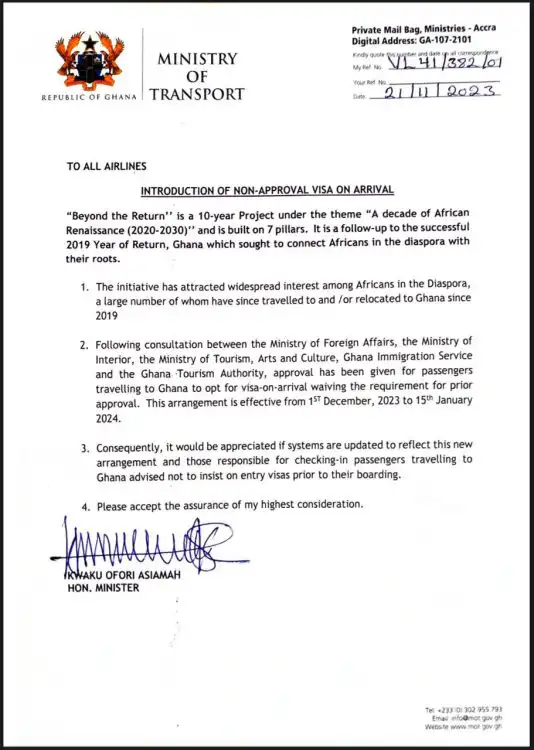 Prior to Christmas, the Government Reintroduced Visa-On-Arrival for Travelers.