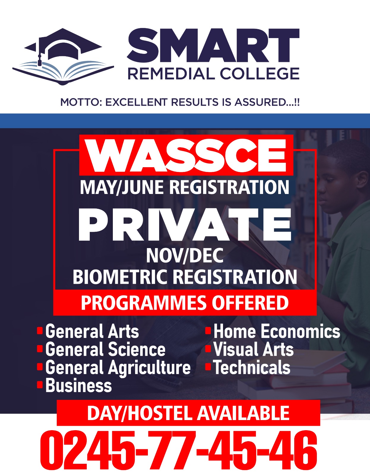 Pass WASSCE (School and Private) in 1 of these 3 top remedial schools