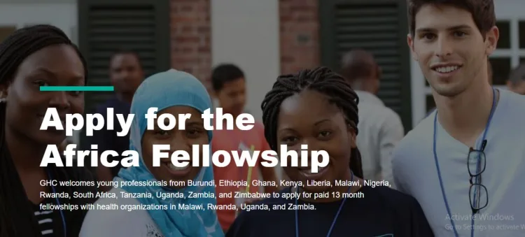 Global Health Corps. Africa Fellowship Program for African Youths Apply Here