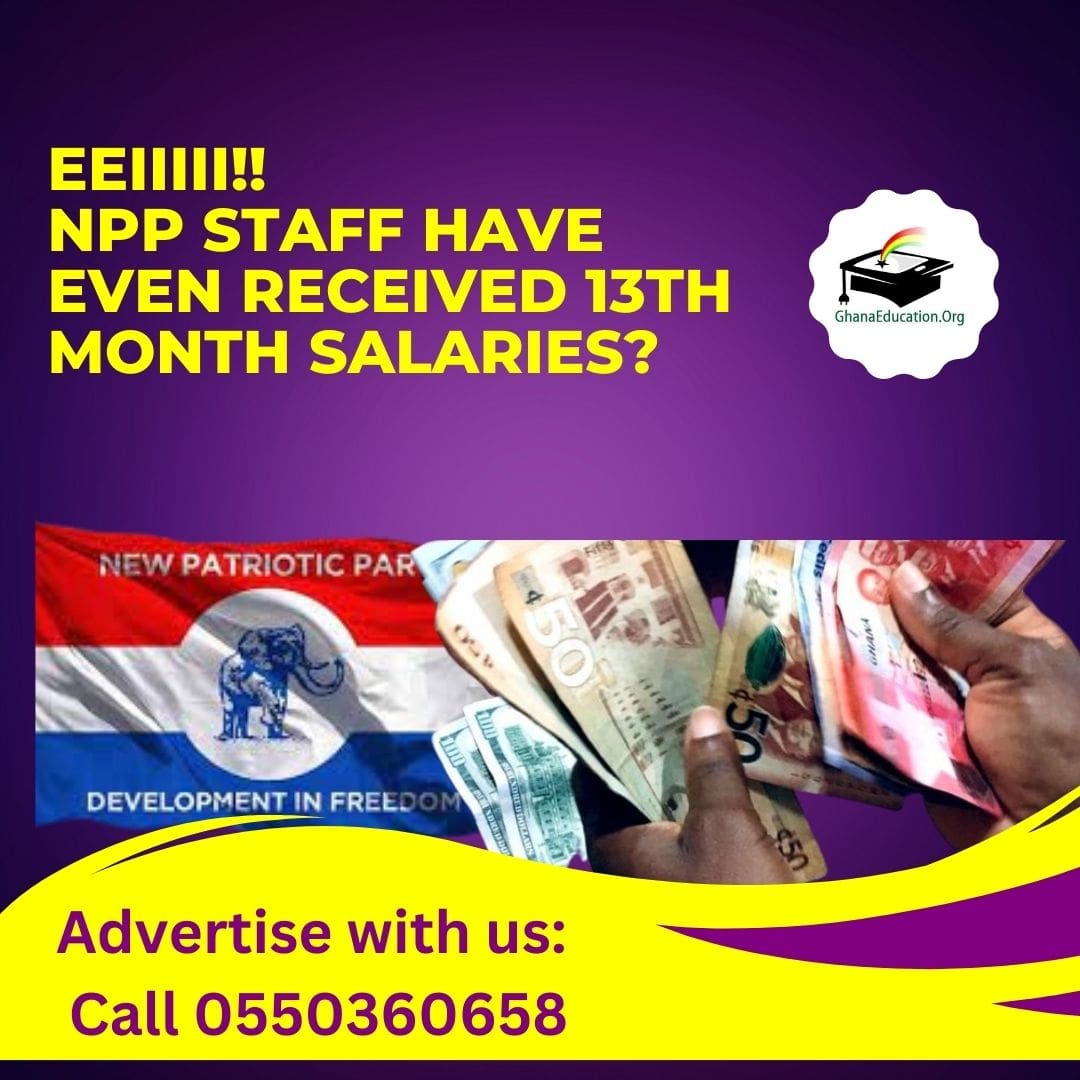 The information making rounds indicates NPP staff have even received 13th-month salaries and will have a great festive season. How true is this