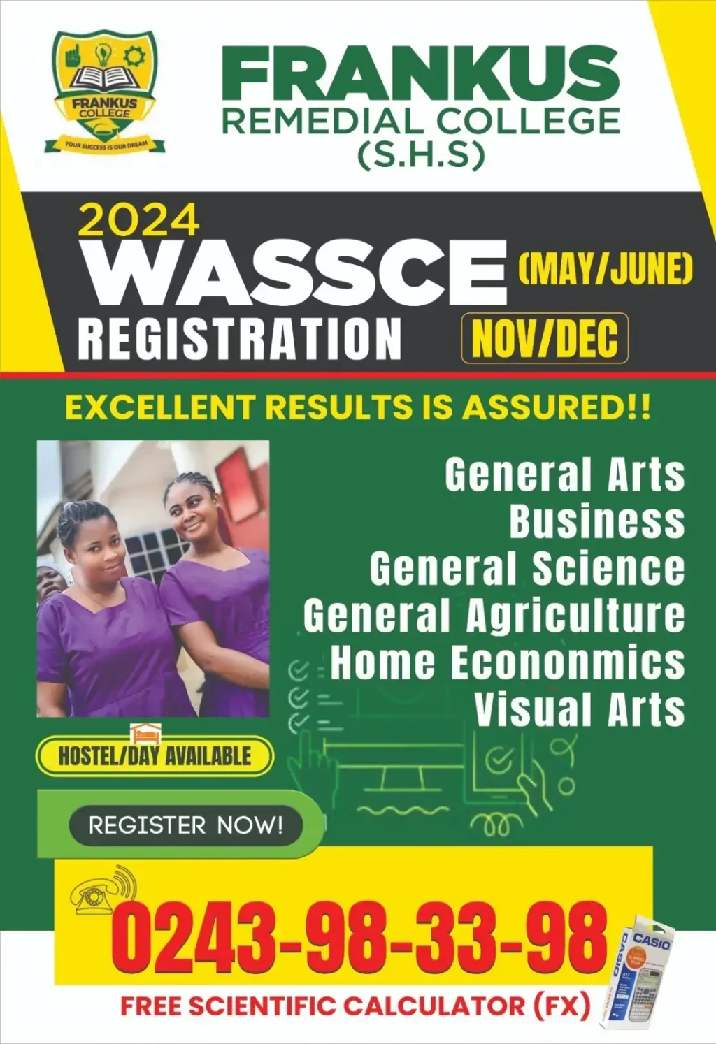 2025 Private WASSCE Fingerprint FRANKUS REMEDIAL SCHOOL