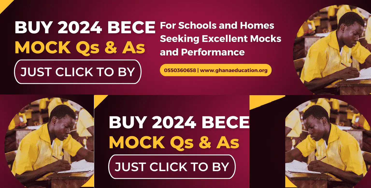 2024 BECE Mocks Questions: Buy 3 Mocks for Your School and Wards