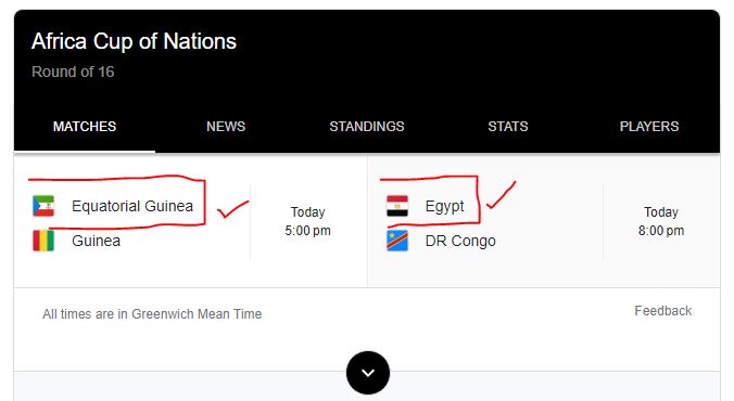 AFCON Round of 16 Prediction: Equatorial Guinea and Egypt to qualify