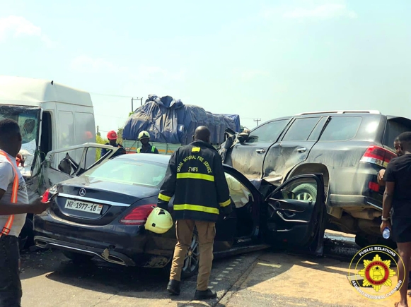 Viral video of Second Lady Samira Bawumia’s vehicles involved in a car crash pops up, one dead 