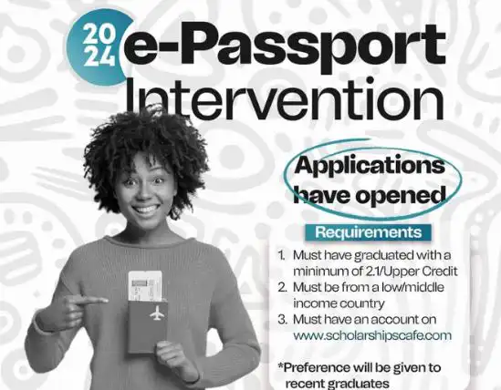 The Scholarships Cafe 2024 E-Passport Intervention Program Details Scholarships Cafe 2024 E-Passport/International Passport Support