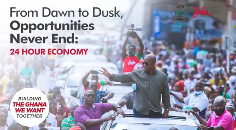 John Mahama explains the 24 Hour Economy Policy: Wows even NPP followers (Full Video)