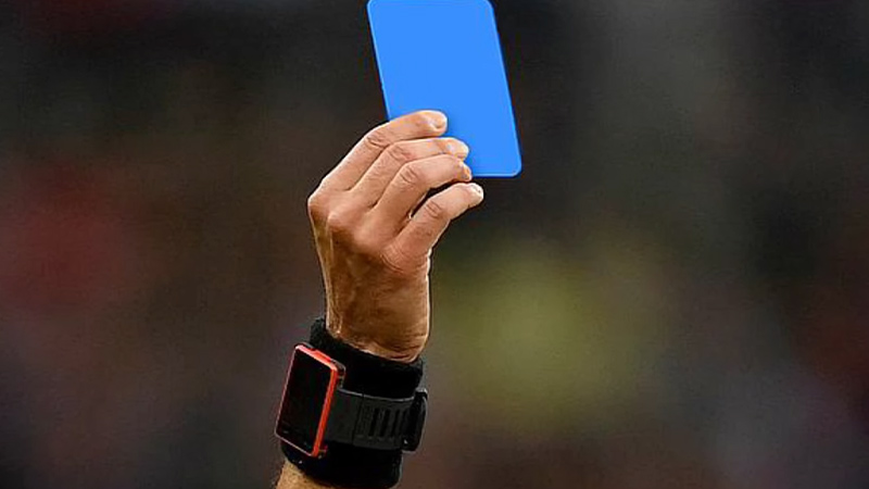 Blue card set to be introduced in football