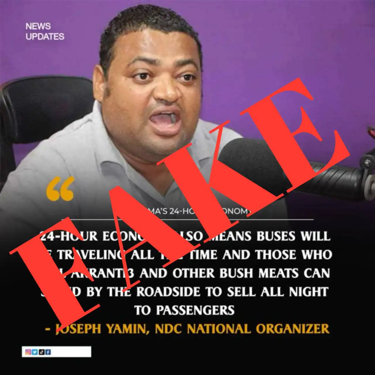 NPP's Fake News on Mahama's 24-Hour 