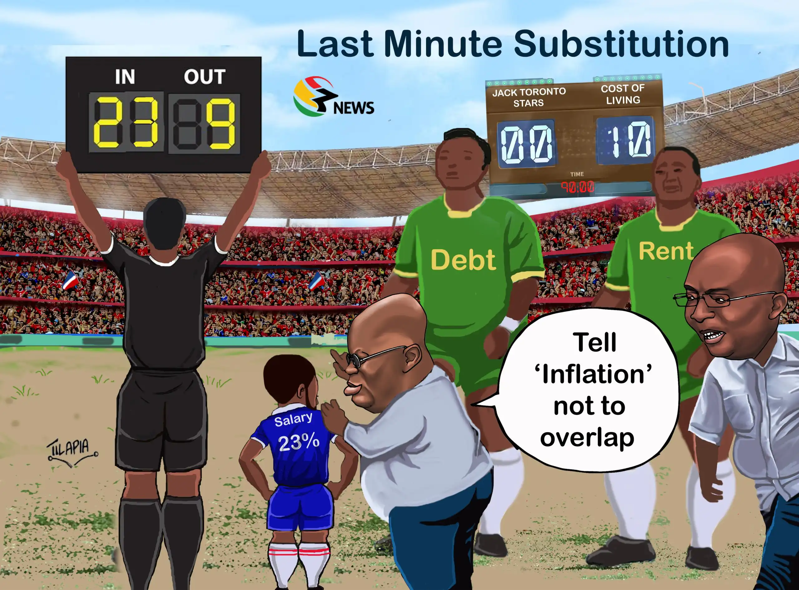 Jack Toronto Stars' last minute changes! Funny cartoon