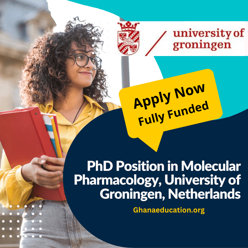 PhD Position in Molecular Pharmacology, University of Groningen, Netherlands