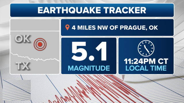 Magnitude 5.1 earthquake hits Oklahoma