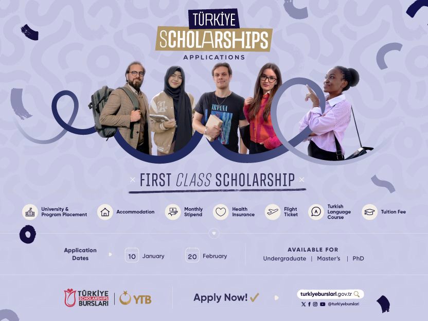 2024 Türkiye Government Scholarships for International Students, Turkiye