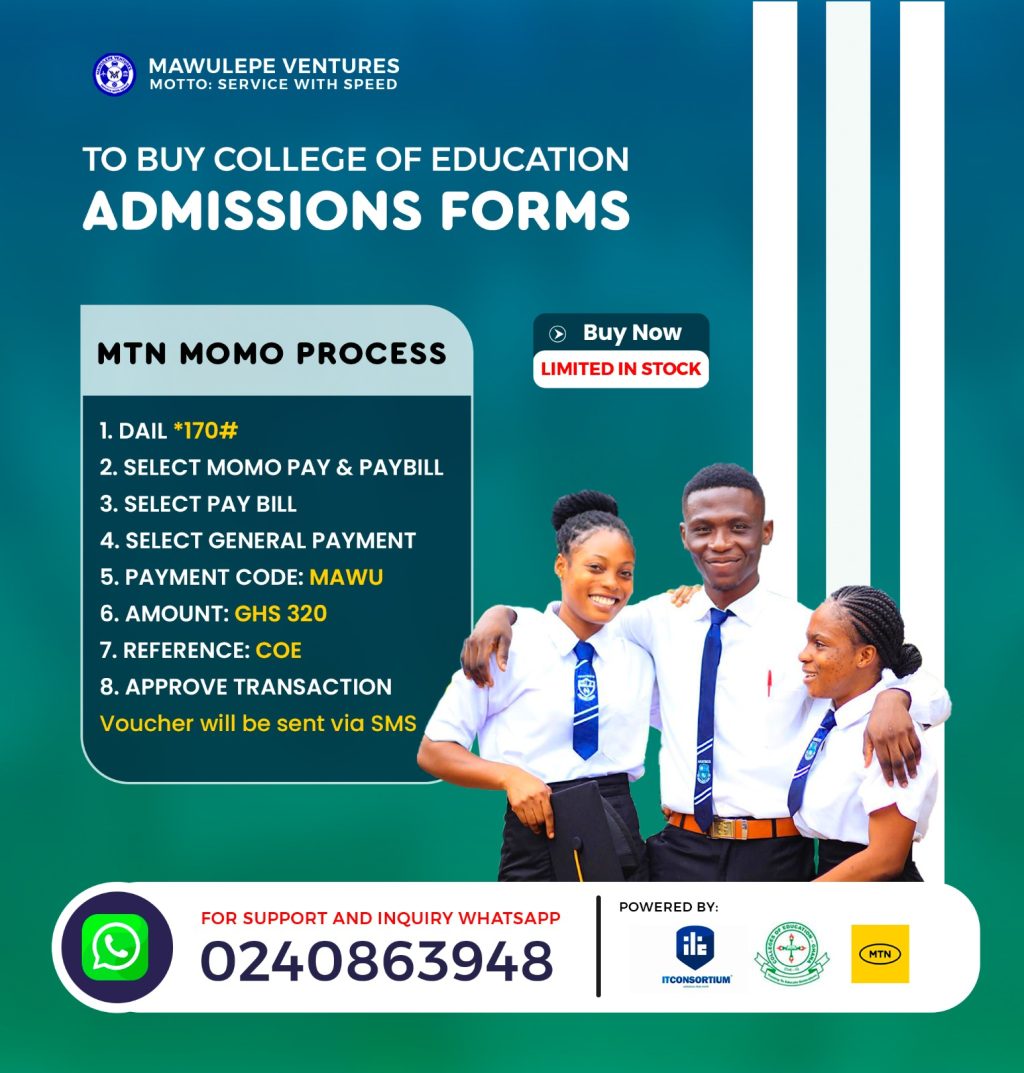Buy Colleges of Education Forms with Short Code and Momo