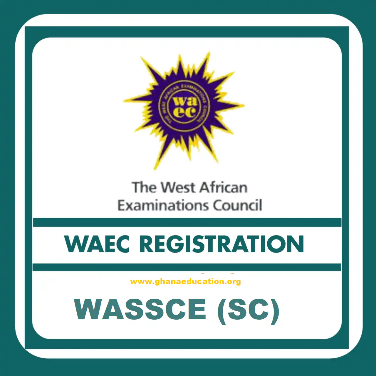 2024 WASSCE (SC) Biometric Registration Date Released