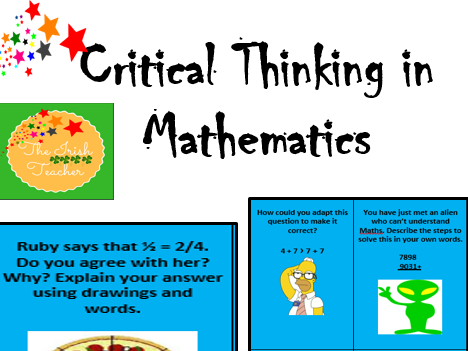 how is critical thinking used in math