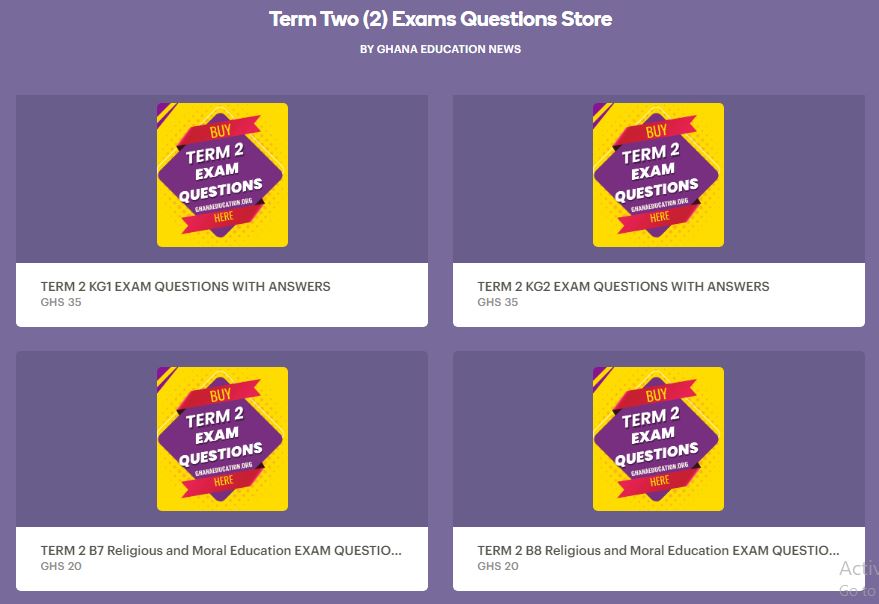 Get all term 2 exam questions and answers here