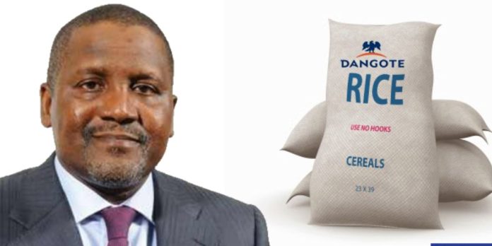 Dangote bags of rice to Nigerians