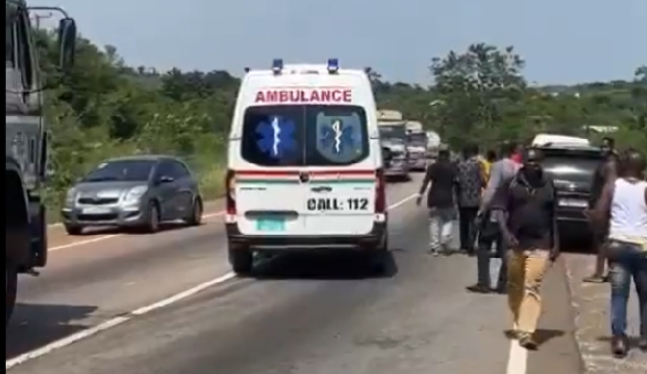 Ambulance Speeds Past fatal Accident