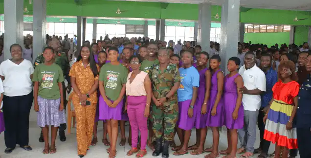 GAF, KAIPTC sensitise Ada SHS students about women in peacekeeping