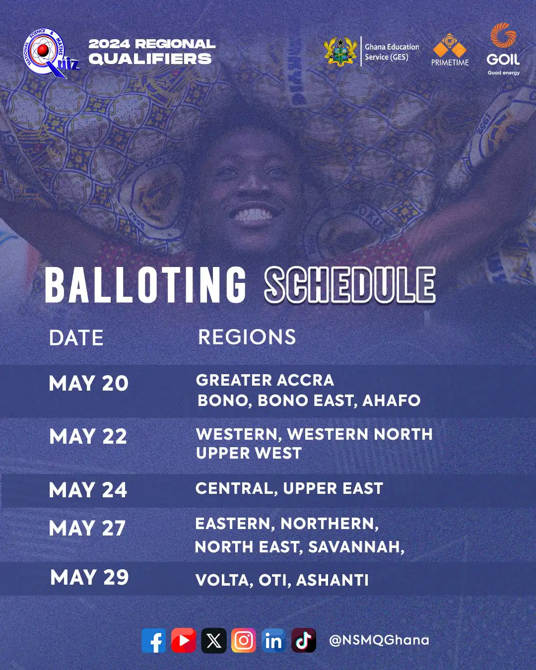 2024 NSMQ Regional Balloting Starts