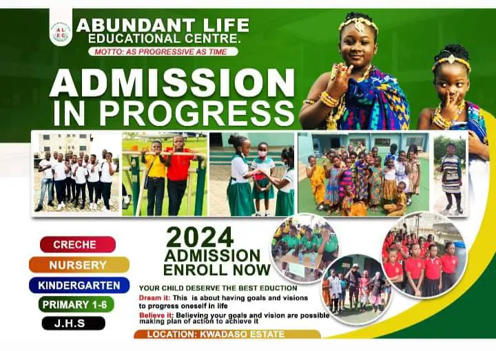 2024 Admission: Enroll Your Ward At Abundant Life Educational Centre: Ghanaeducation.org