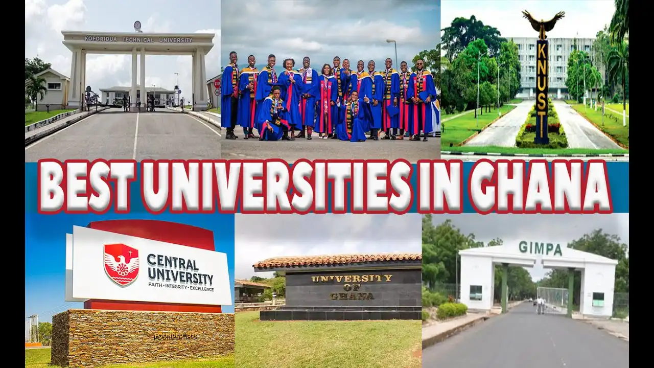 15 top universities in Ghana and their official websites