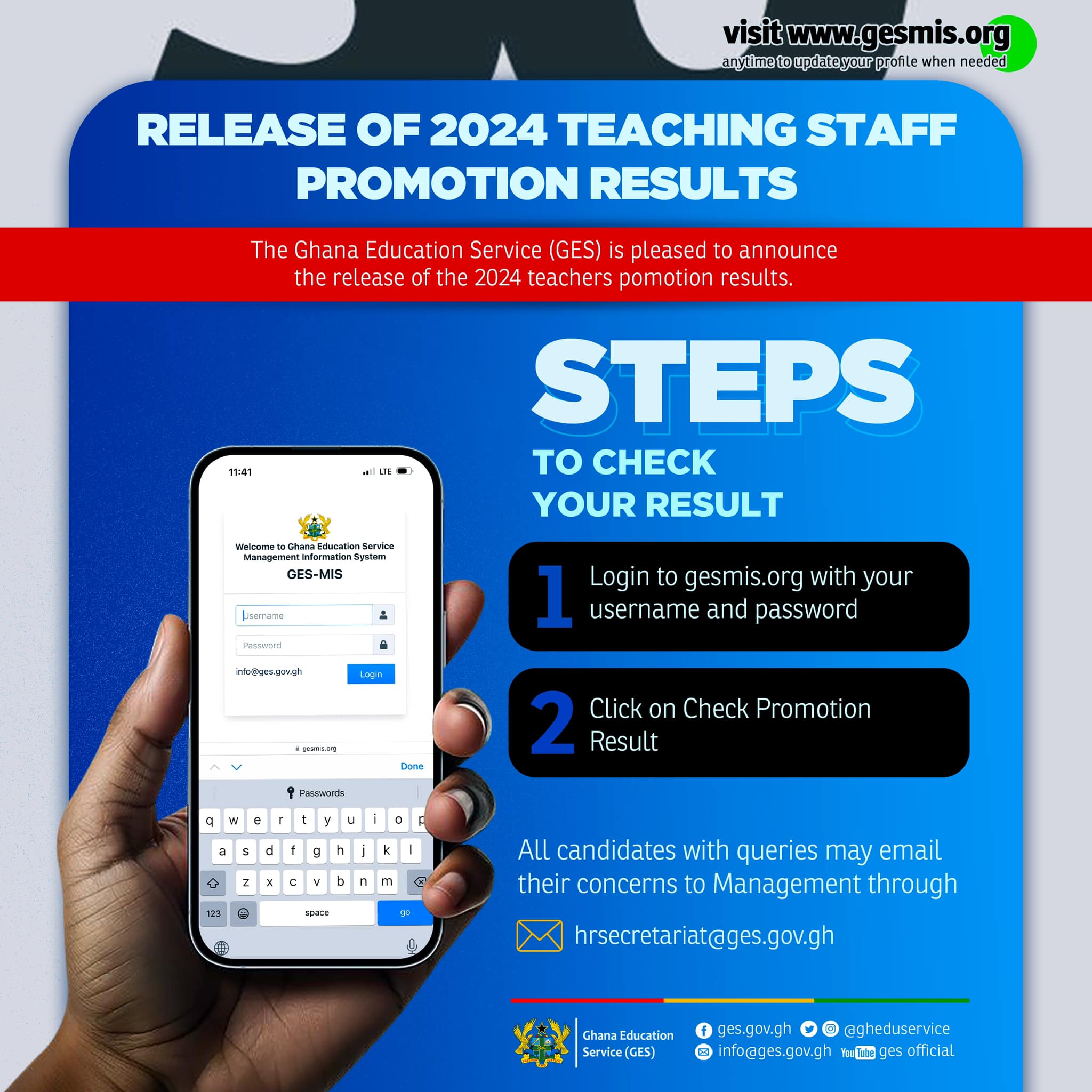 2024 Teachers Promotion Results out